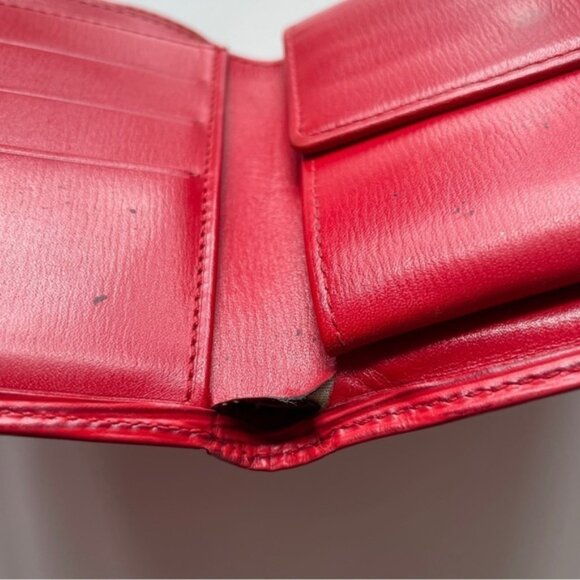 Louis Vuitton Epi Portefeuille Marco Leather Bifold Wallet Red - Picture 11 of 11